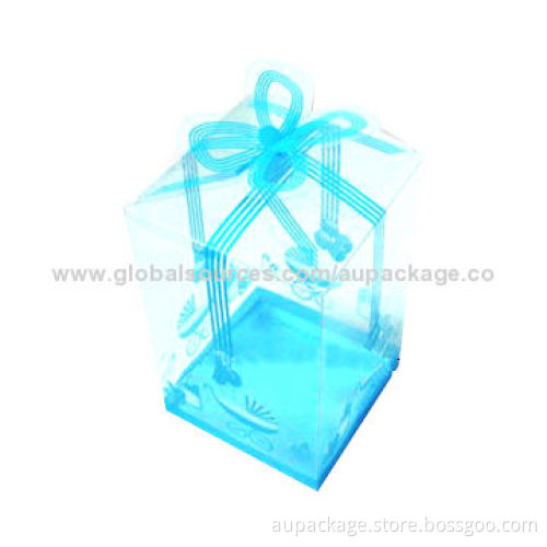 Plastic Gift Box, Fashionable Comes in Hot Designs, Made of PVC, PET and PP